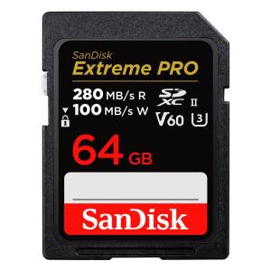 サンディスク SanDisk 並行輸入品2週間保証のみ サンディスク SDXC 64GB SDSDXEP-064G-GN4IN UHS-II Extreme PRO U3 V60