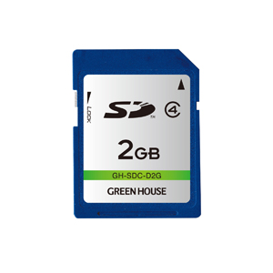 グリーンハウス GreenHouse グリーンハウス GH-SDC-D2G SDカード 2GB クラス4