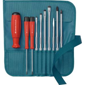 PB スイスツールズ SWISS TOOLS PB スイスツールズ 8218PE 差替式ドライバーセット 9本組 ペトロール